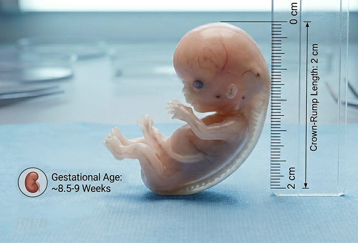 100 billion people collapse to the size of a fetus